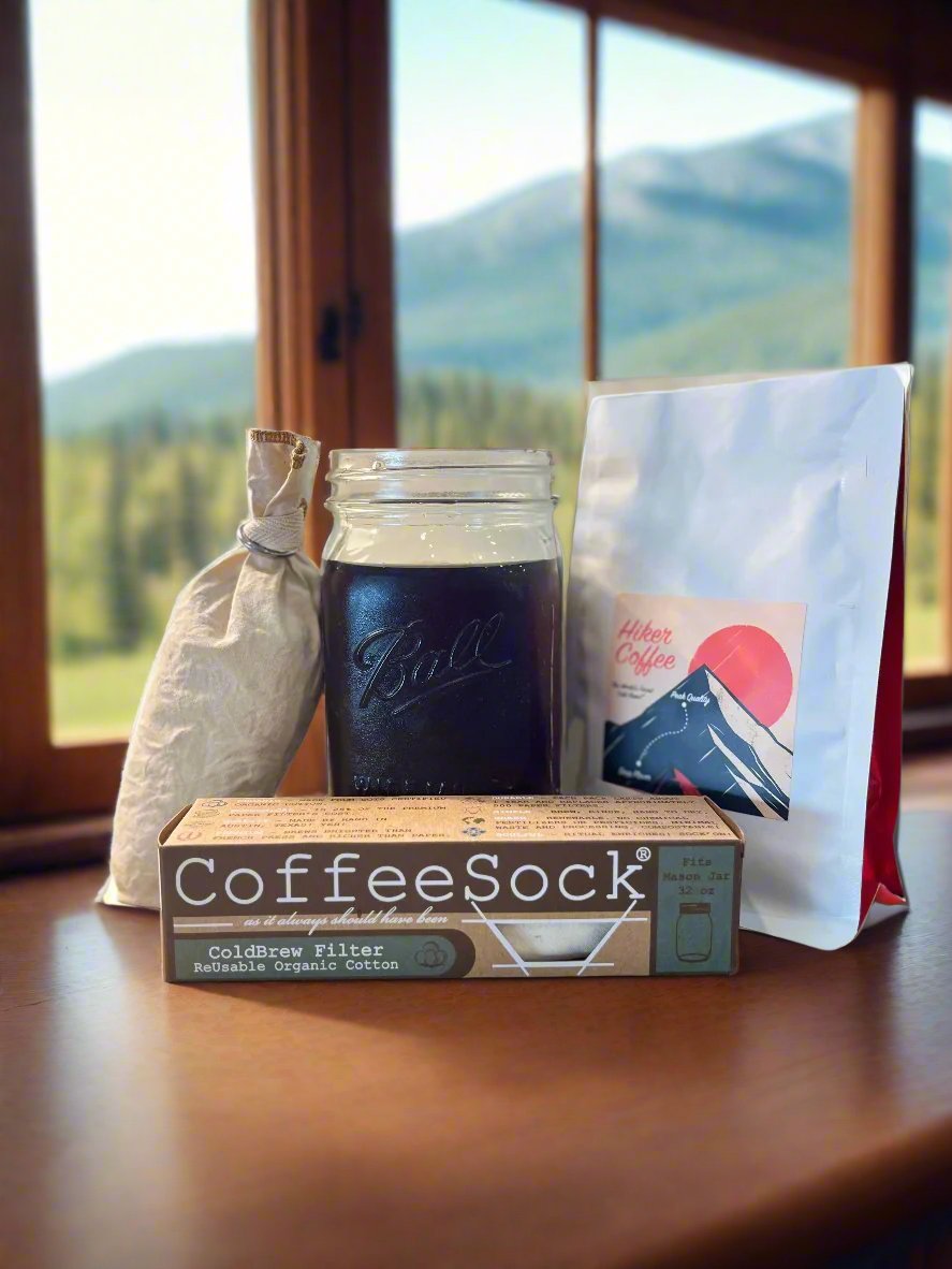 Hiker Coffee Organic Cold Brew & CoffeeSock - Brew At Home